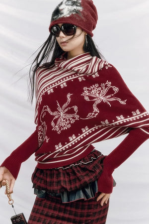 Josephine Ribbon Batwing Sweater