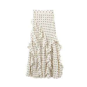 Knit Polka-Dot Top & Skirt Set-Up