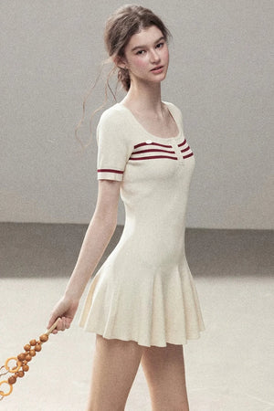 Knit Square Neck Dress