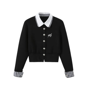 Knitted Cardigan Jacket and Skirt Set-Up