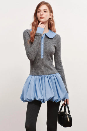 Knitted Flower Bud Dress