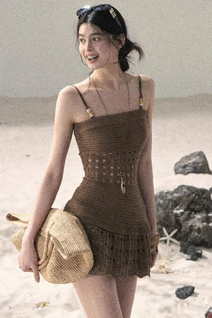 Knitted Hollow-Out Summer Top