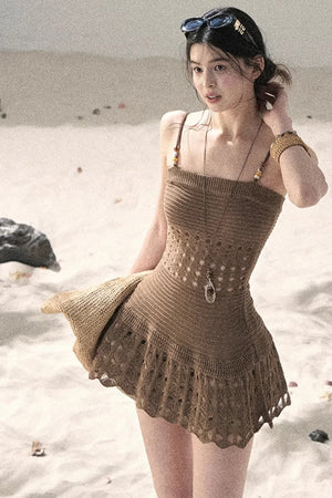 Knitted Hollow-Out Summer Top