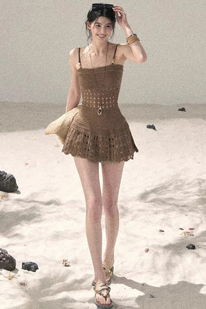 Knitted Hollow-Out Summer Top