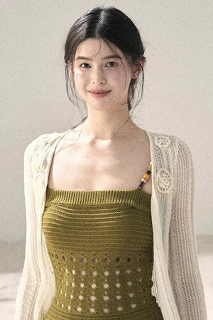 Knitted Hollow-Out Summer Top