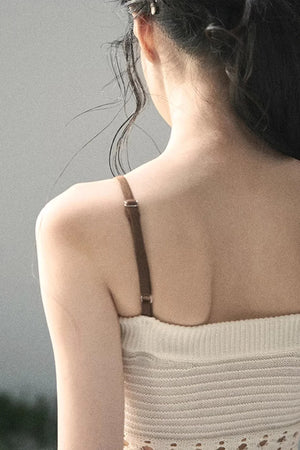 Knitted Hollow-Out Summer Top