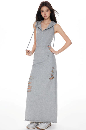 Knitted Hooded Dress