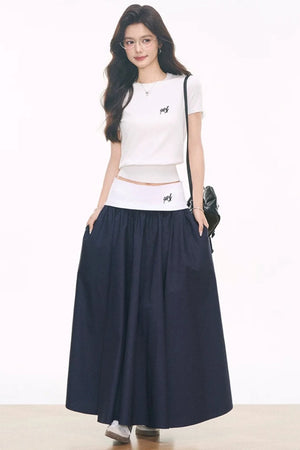 Knitted Ribbed Skirt Set-Up