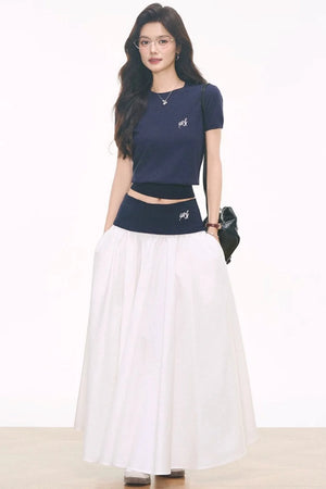 Knitted Ribbed Skirt Set-Up