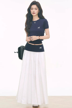 Knitted Ribbed Skirt Set-Up