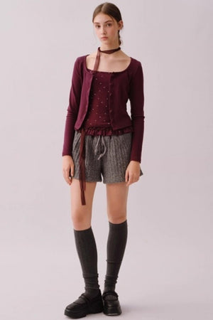 Knitted Twist Winter Skirt Pants