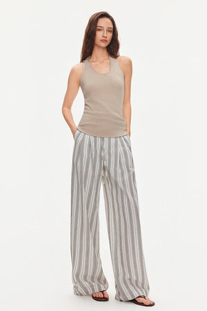Knotted Halter Knit Top