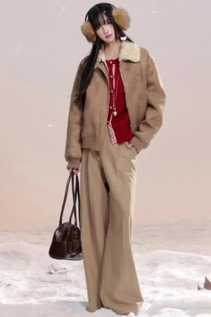 Korean Design Wide-Leg Pants