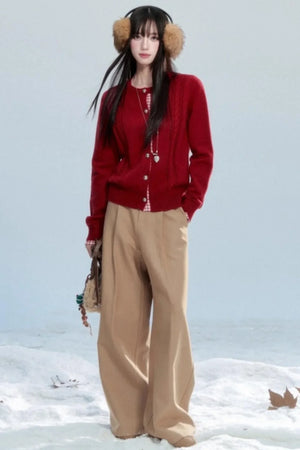 Korean Design Wide-Leg Pants