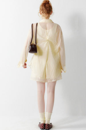 Korean Lightweight Summer Blouse Set-Up