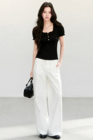 Korean Minimalist Knit Top