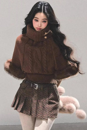 Korean Mohair Turtleneck Sweater