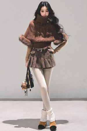 Korean Mohair Turtleneck Sweater