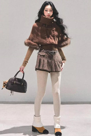 Korean Mohair Turtleneck Sweater