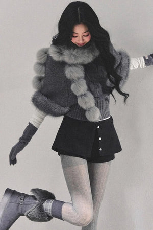 Korean Mohair Turtleneck Sweater