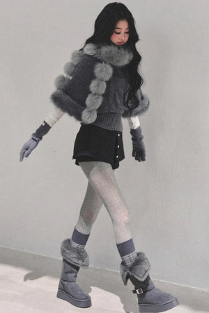 Korean Mohair Turtleneck Sweater