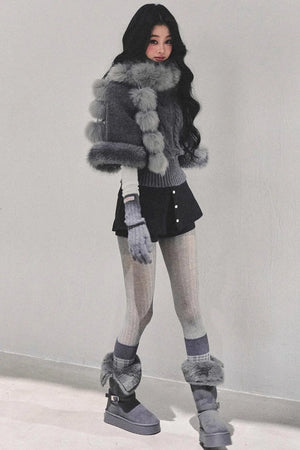 Korean Mohair Turtleneck Sweater