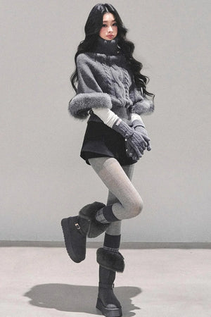 Korean Mohair Turtleneck Sweater