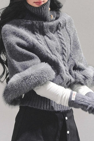 Korean Mohair Turtleneck Sweater