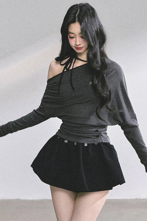 Korean Pink Halterneck Top