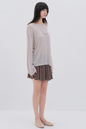 Korean Pleated Midi Skirt