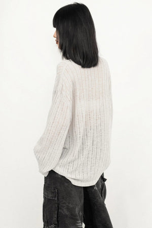 Korean Style Sheer Blouse