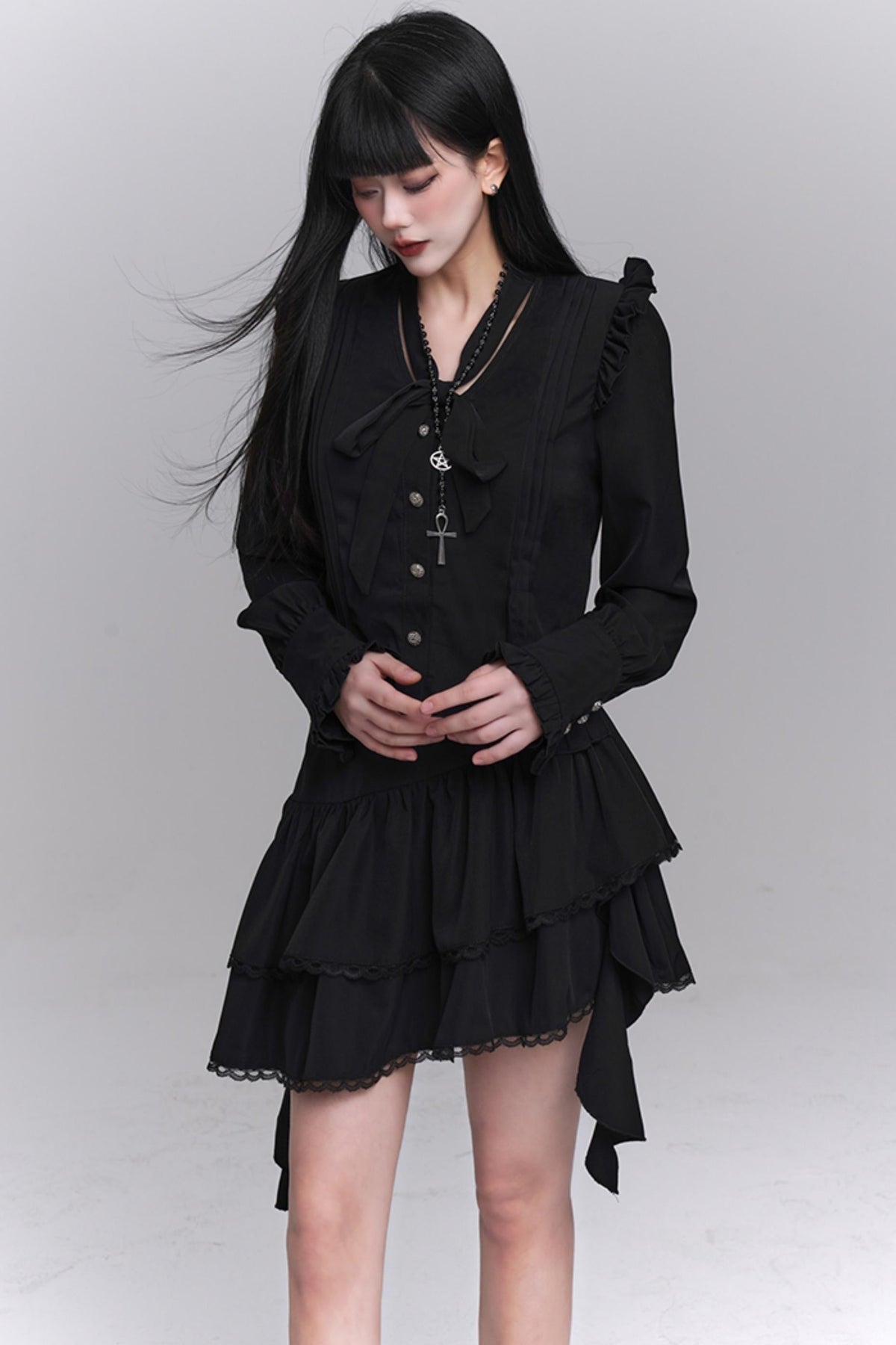 Korean Style Shirt & Skirt Set-Up