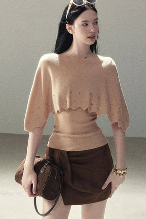 Lace Autumn Slit Skirt