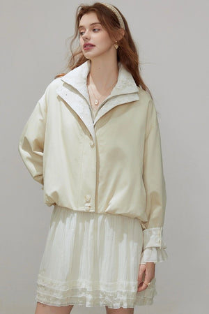 Lace Autumn Trench Coat