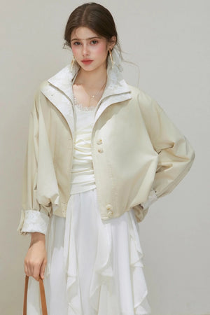Lace Autumn Trench Coat