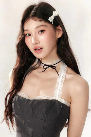 Lace Bow Necklace