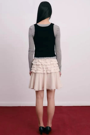 Lace Bowknot V-Neck Top