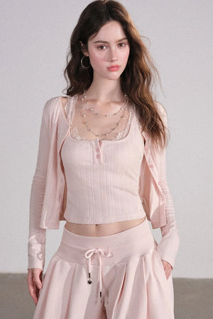 Lace Cardigan and Vest Set-Up
