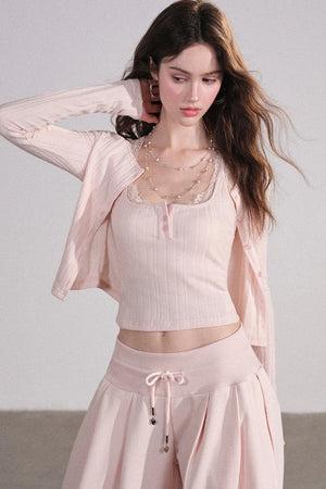 Lace Cardigan and Vest Set-Up
