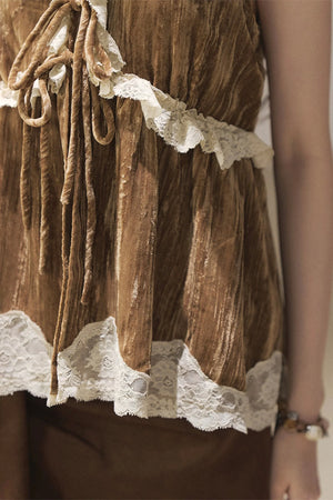 Lace Cherry Blossom Vest
