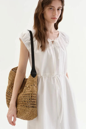 Lace Collar Slimming Dress