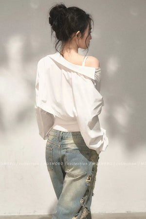 Lace Cross-Tie Bodysuit Top