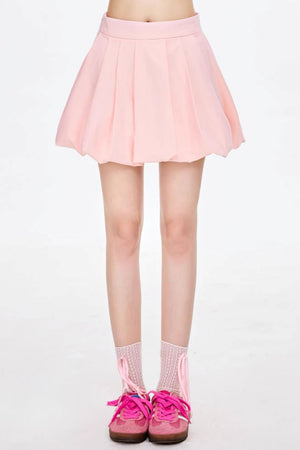 Lace Design Short Skirt