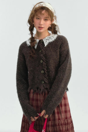 Lace Doll-Neck Top