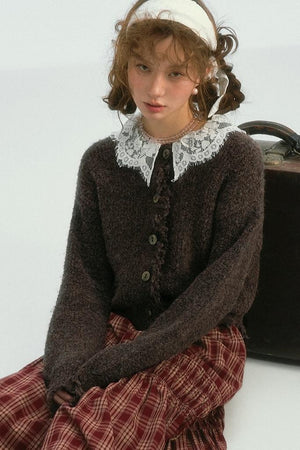 Lace Doll-Neck Top
