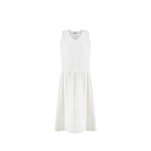 Lace Drawstring Long Dress