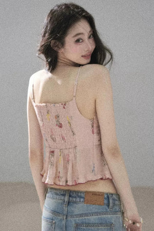 Lace Floral Ramie Top