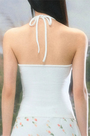 Lace Halter Camisole Set-Up
