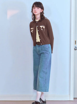 Lace Hem 9-inch Pants