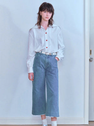 Lace Hem 9-inch Pants